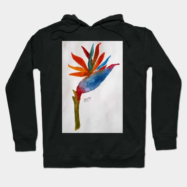 Bird of Paradise Painting Hoodie by jhsells98